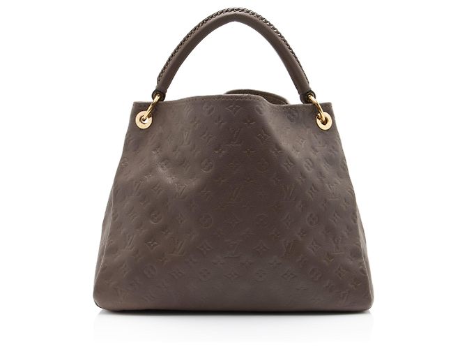 Borsa a tracolla Louis Vuitton Monogram Empreinte Artsy MM Marrone - vista 3