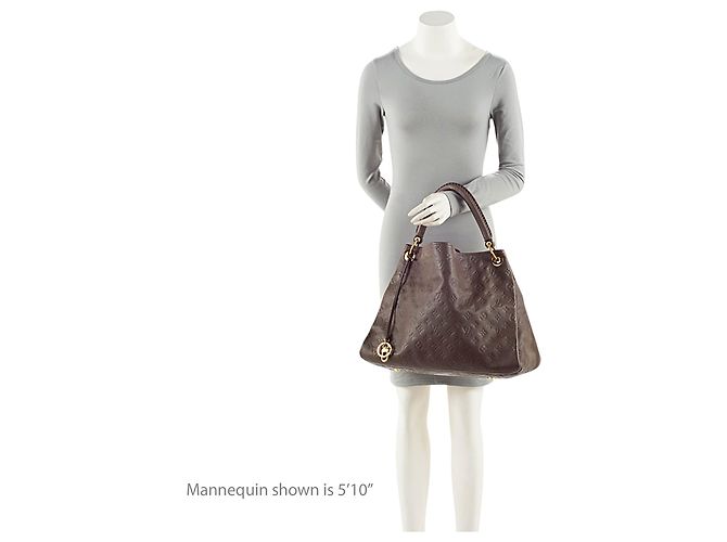 Borsa a tracolla Louis Vuitton Monogram Empreinte Artsy MM Marrone - vista 5