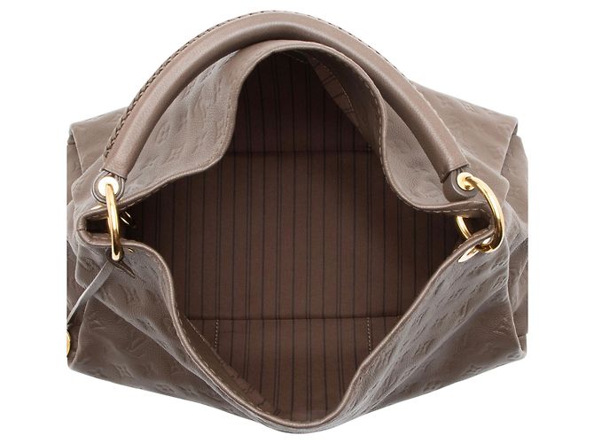 Borsa a tracolla Louis Vuitton Monogram Empreinte Artsy MM Marrone - vista 7