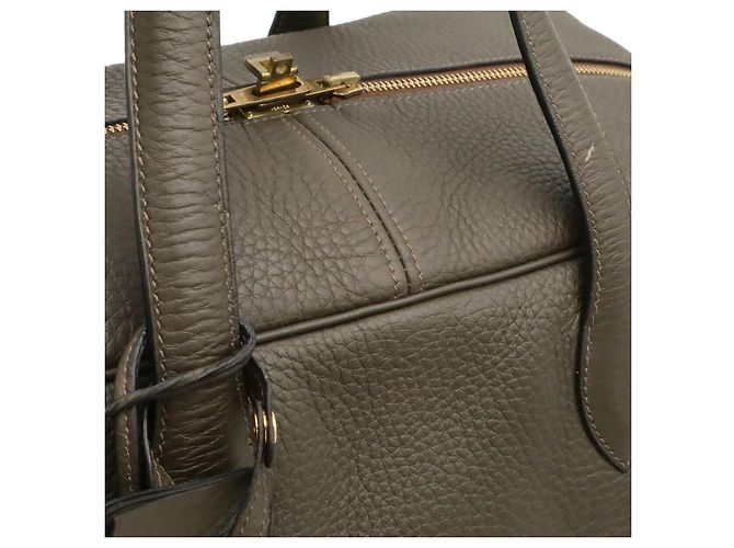 Hermès Borsa Hermes Victoria Boston Bag Verde - vista 7