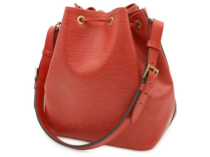 Borsa a tracolla Louis Vuitton Petit Noe Rosso - vista 2