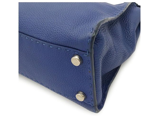 mala Fendi Selleria Peekaboo Regular Azul - vista 3