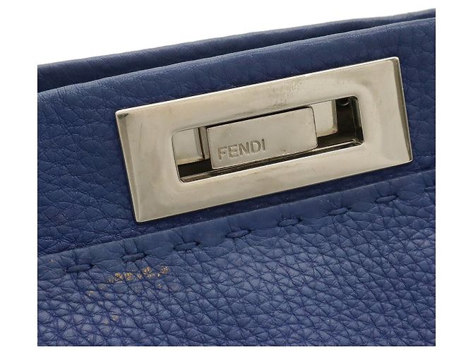 mala Fendi Selleria Peekaboo Regular Azul - vista 5