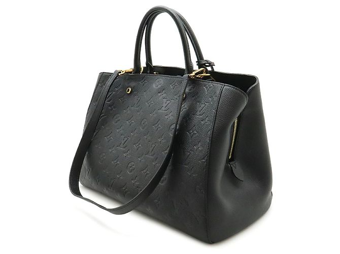 Borsa Louis Vuitton Montaigne GM Nero - vista 2
