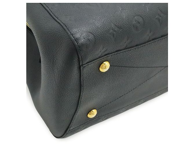 Borsa Louis Vuitton Montaigne GM Nero - vista 3