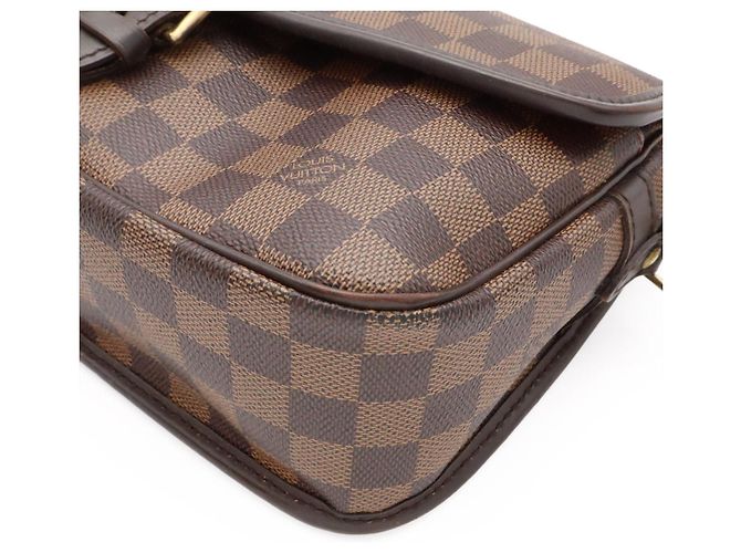 Borsa a tracolla Louis Vuitton Damier Marrone - vista 3