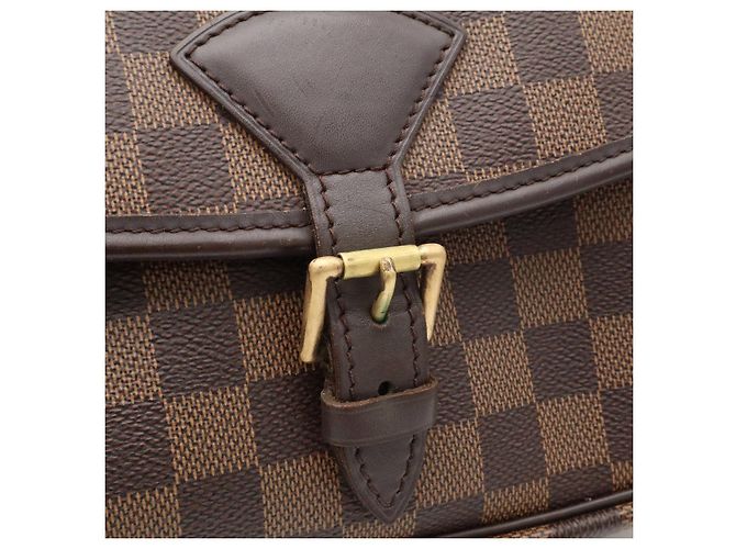 Borsa a tracolla Louis Vuitton Damier Marrone - vista 5