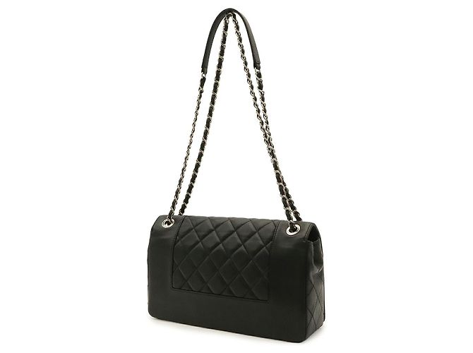 Chanel Mademoiselle Double Flap Schultertasche Schwarz - Ansicht 2