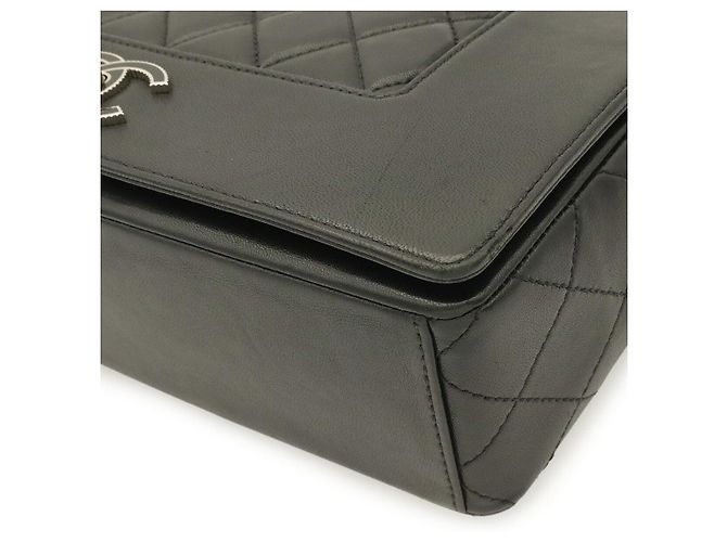 Chanel Mademoiselle Double Flap Schultertasche Schwarz - Ansicht 3