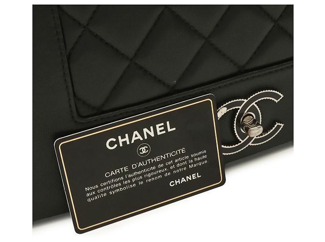 Chanel Mademoiselle Double Flap Schultertasche Schwarz - Ansicht 9