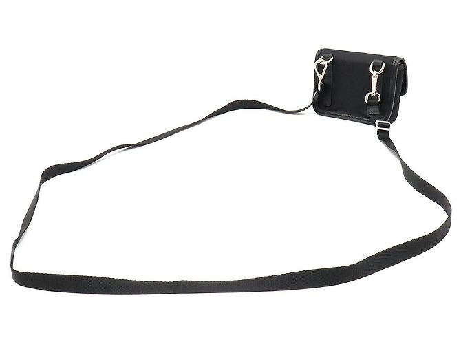 Prada Triangle Logo Schultertasche Schwarz - Ansicht 2