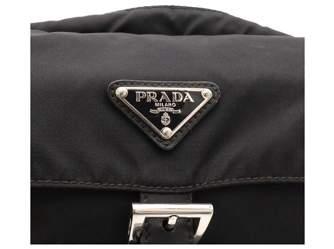 Borsa a tracolla Prada con logo triangolare Nero - vista 6