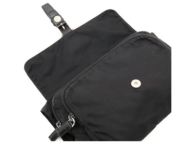 Borsa a tracolla Prada con logo triangolare Nero - vista 8