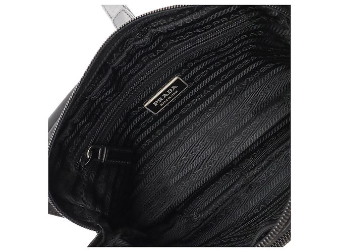 Borsa a tracolla Prada con logo triangolare Nero - vista 9