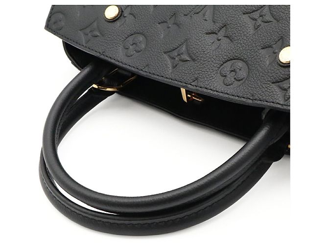 Borsa Louis Vuitton Montaigne MM Nero - vista 4