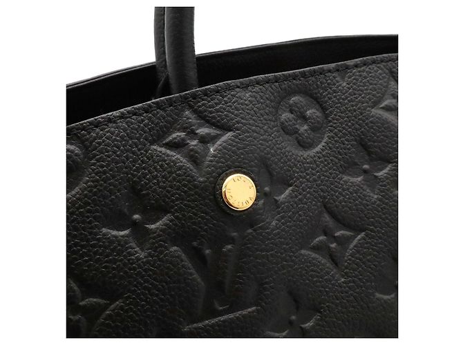 Borsa Louis Vuitton Montaigne MM Nero - vista 6