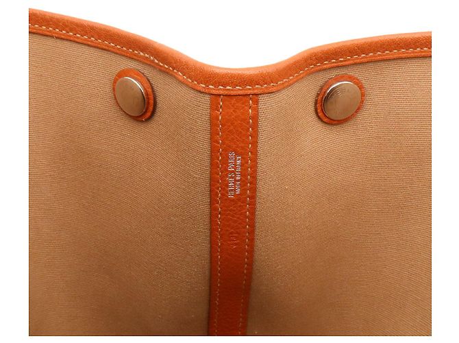 Hermès Borsa Hermes Garden Party Tote Arancione - vista 6