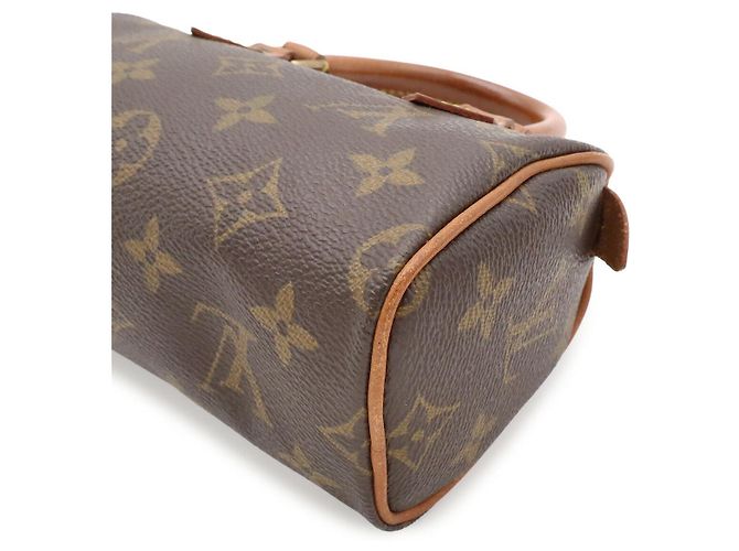 Louis Vuitton Mini Speedy Handbag Brown - view 3