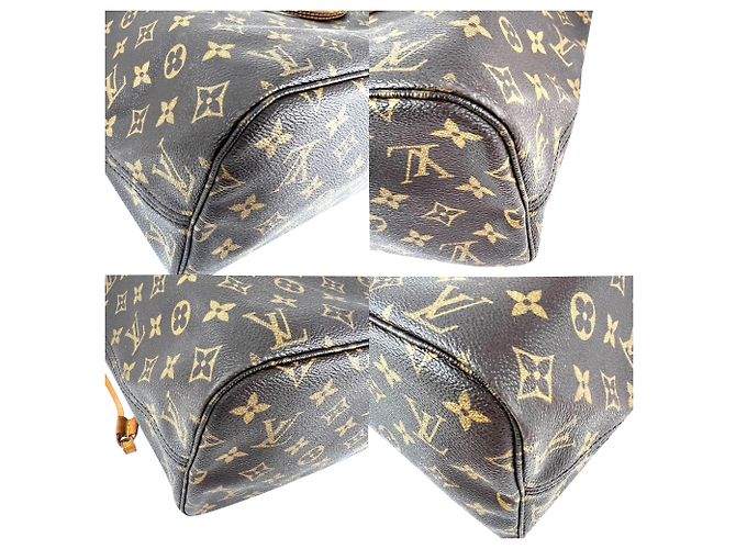 Borsa Tote Louis Vuitton Neverfull MM Monogram Canvas Marrone - vista 10
