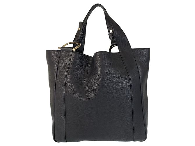 Gucci Leder-Tote-Bag Schwarz - Ansicht 2