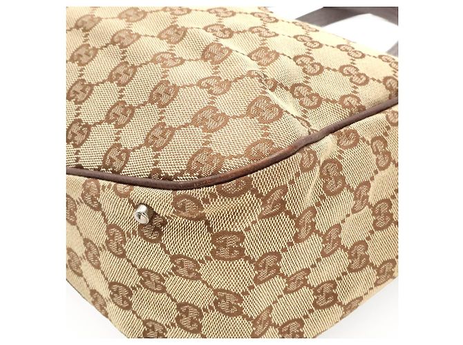 Gucci GG Canvas Tote Bag Braun Beige - Ansicht 3