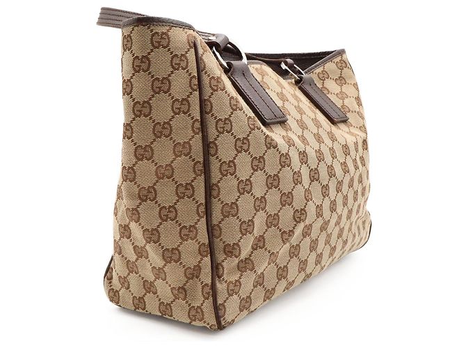 Gucci GG Canvas Tote Bag Braun Beige - Ansicht 6
