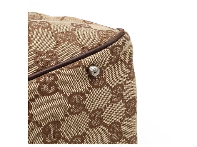 Gucci GG Canvas Tote Bag Braun Beige - Ansicht 7