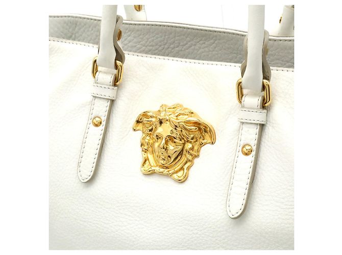 Borsa a tracolla 2-Way Versace Medusa Bianco - vista 9