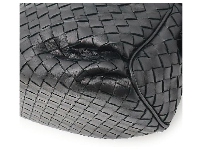 Borsa a tracolla Bottega Veneta Intrecciato Nero - vista 3