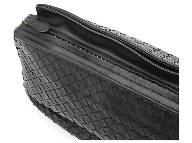 Borsa a tracolla Bottega Veneta Intrecciato Nero - vista 6