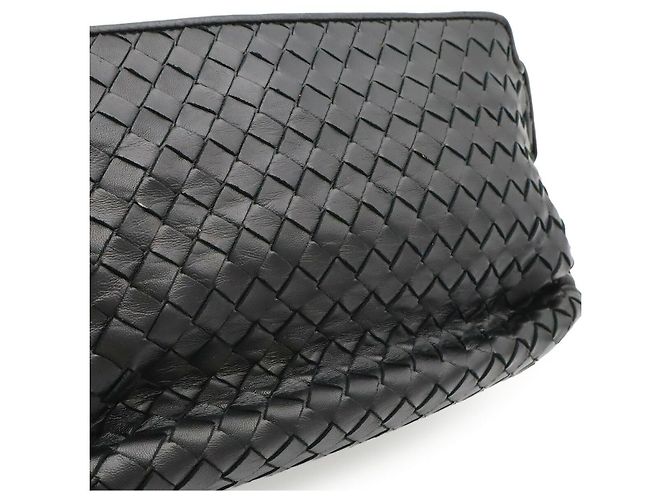 Borsa a tracolla Bottega Veneta Intrecciato Nero - vista 8