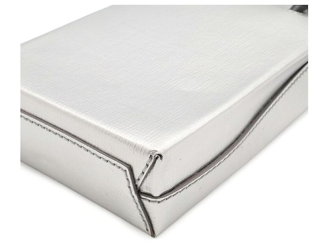 Borsa crossbody porta telefono Balenciaga Argento Metallico - vista 3