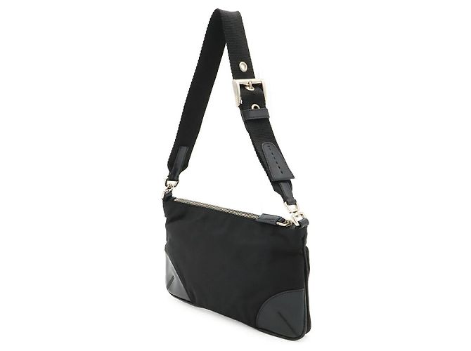 Bolsa de Ombro Prada Tessuto Light Preto - vista 2
