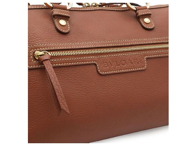 Bulgari Bolsa Mini Boston Bvlgari Logo Mania Marrom - vista 9