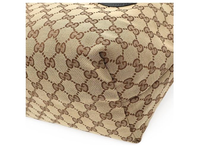 Borsa Tote Gucci GG Canvas Marrone Beige - vista 3