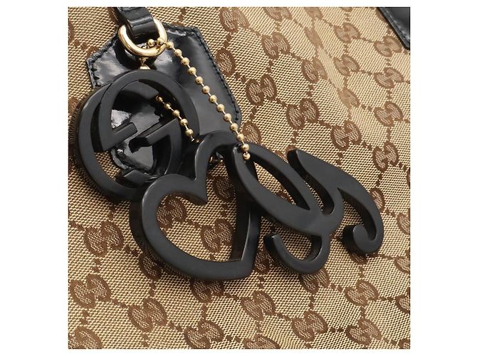 Borsa Tote Gucci GG Canvas Marrone Beige - vista 8