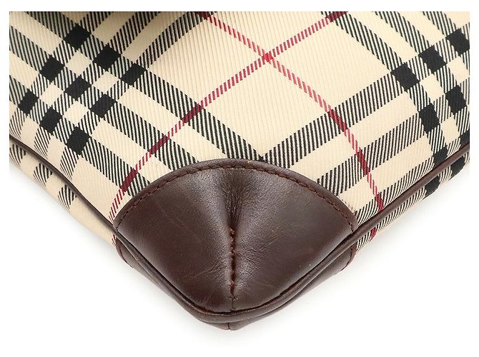 Burberry Nova Check Schultertasche Braun Beige - Ansicht 3