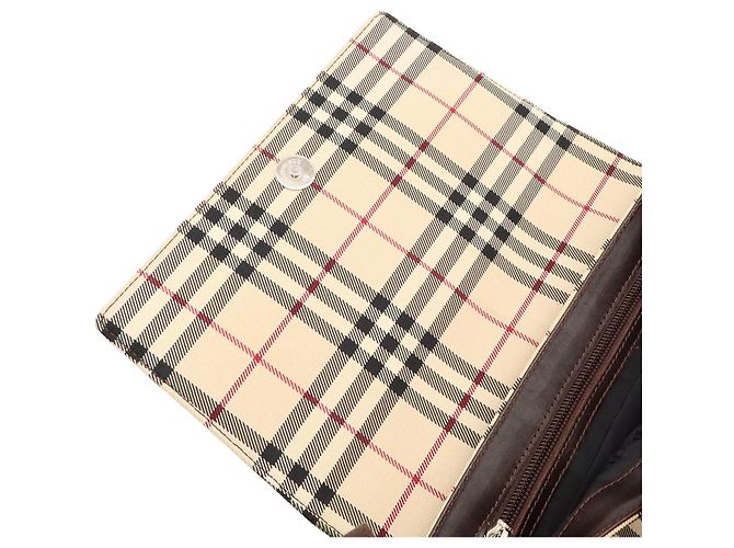 Burberry Nova Check Schultertasche Braun Beige - Ansicht 7