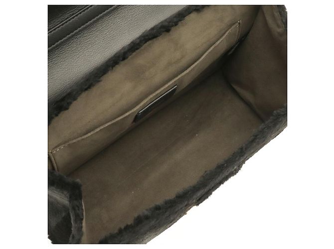 Fendi F-Logo Klapphandtasche Schwarz - Ansicht 6