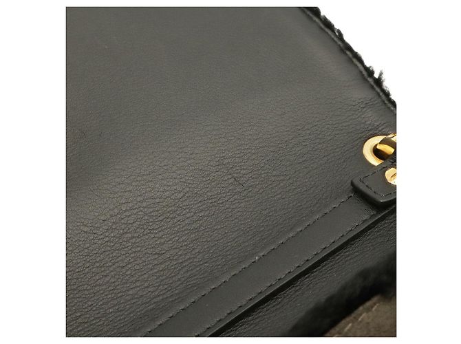 Fendi F-Logo Klapphandtasche Schwarz - Ansicht 8