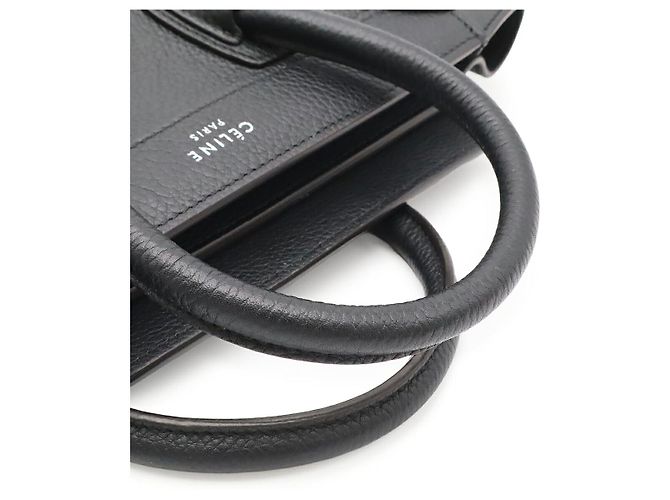 Céline Borsa a mano Celine Luggage Nano Shopper Nero - vista 6