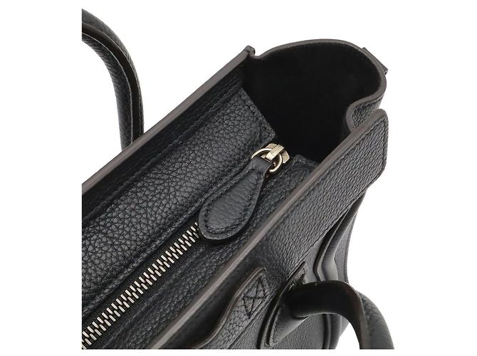 Céline Borsa a mano Celine Luggage Nano Shopper Nero - vista 7