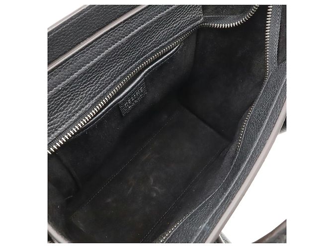 Céline Borsa a mano Celine Luggage Nano Shopper Nero - vista 8