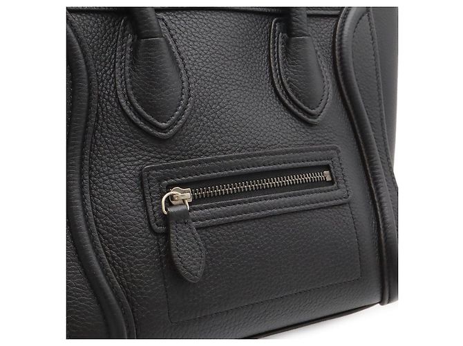 Céline Borsa a mano Celine Luggage Nano Shopper Nero - vista 9