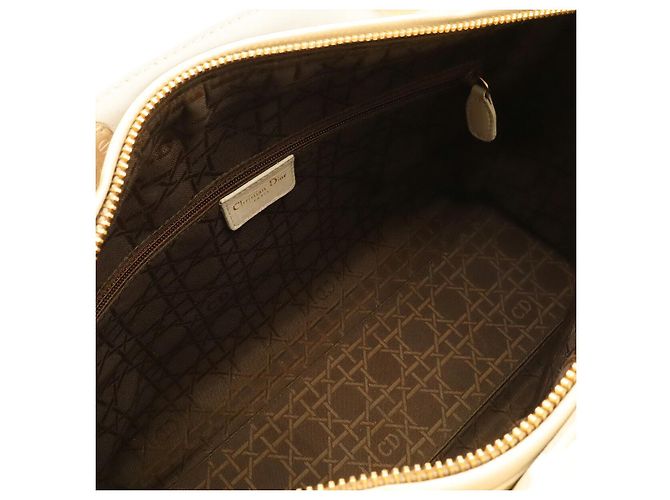 Autre Marque Borsa Dior Lady Dior Cannage Bianco - vista 6
