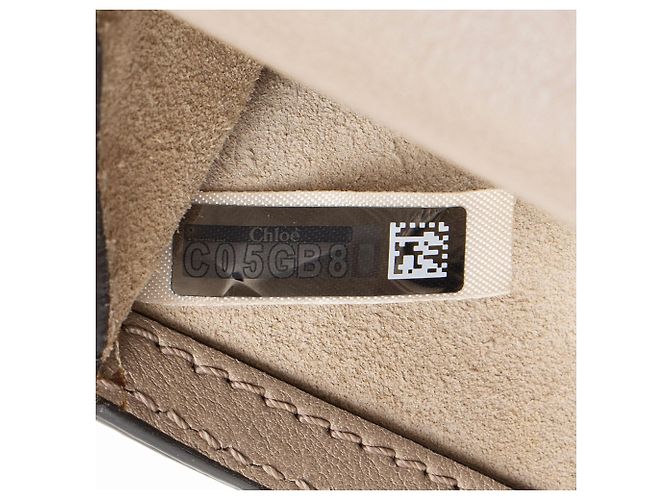 Chloé Borsa polso Nile Small in pelle di vitello scamosciata Chloe Grigio - vista 9