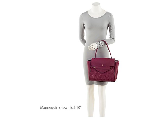 Borsa Satchel Trocadero Monogram Empreinte Louis Vuitton Rosso - vista 5