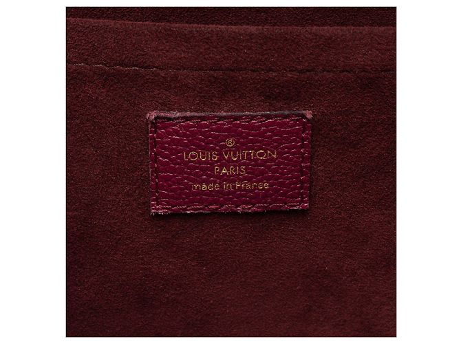 Borsa Satchel Trocadero Monogram Empreinte Louis Vuitton Rosso - vista 8