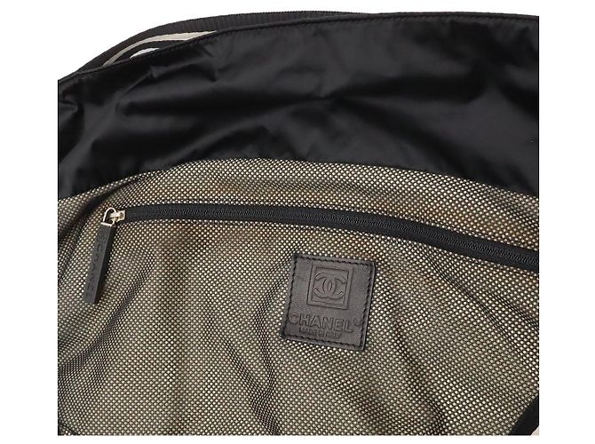 Borsa da viaggio Boston Chanel Sports Line Nero - vista 7