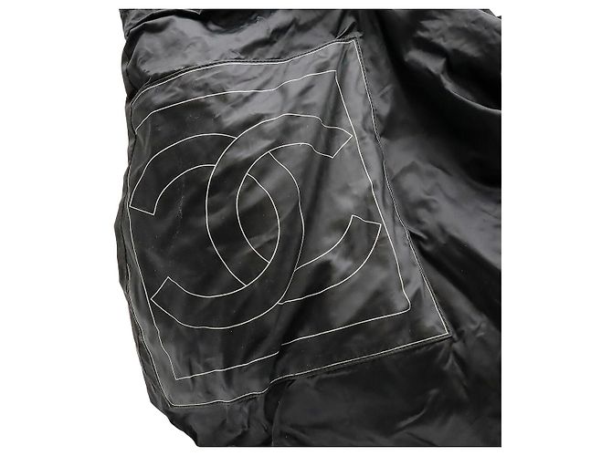 Borsa da viaggio Boston Chanel Sports Line Nero - vista 8